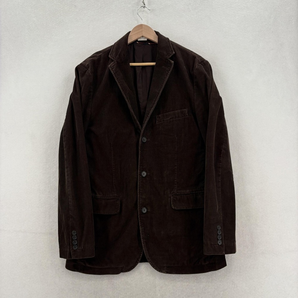 Vintage J Crew Blazer Mens Medium Brown Corduroy Vintage Cord Sport Coat Jacket